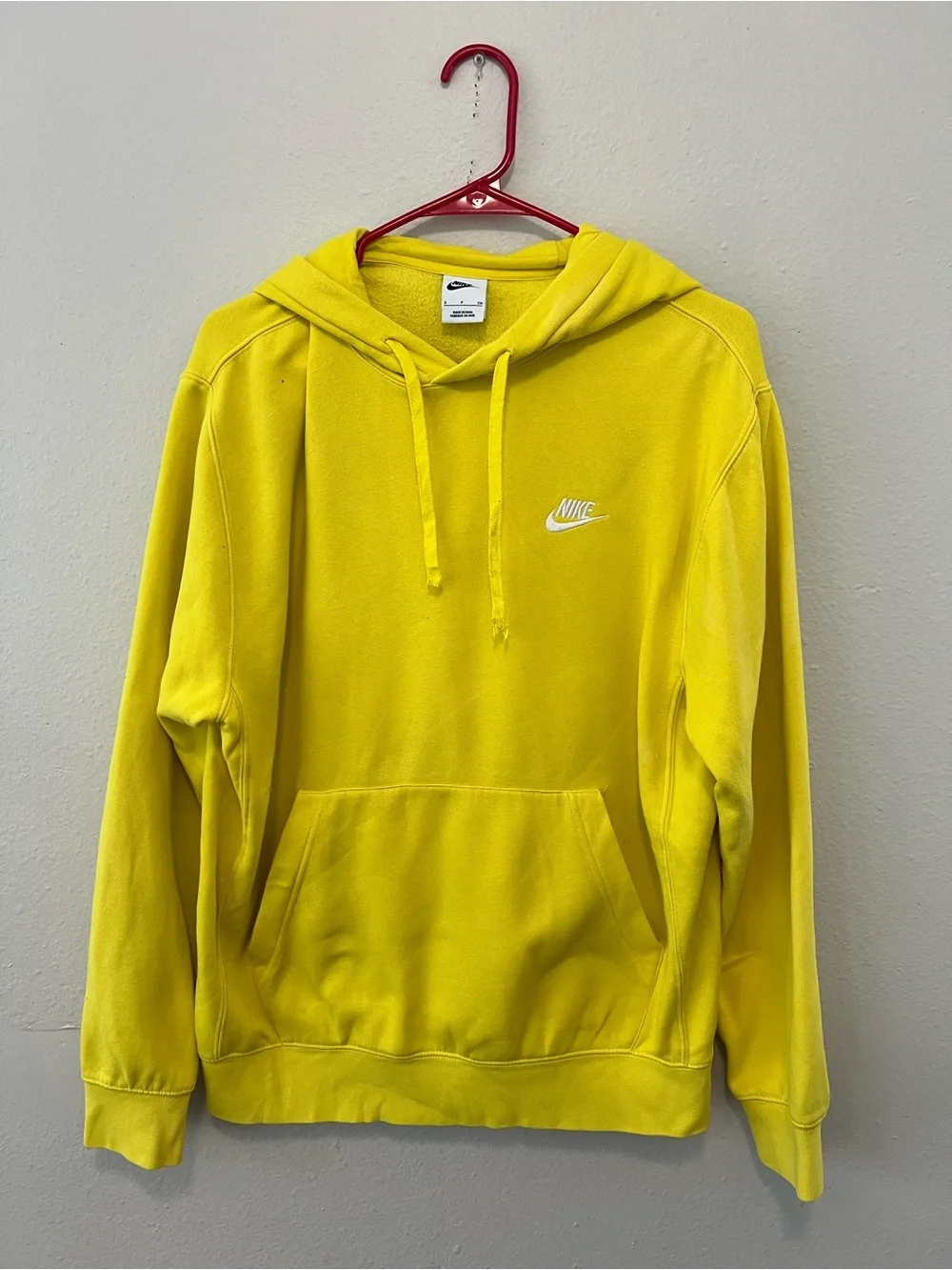 Nike Bright Yellow Hoodie Men’s Small